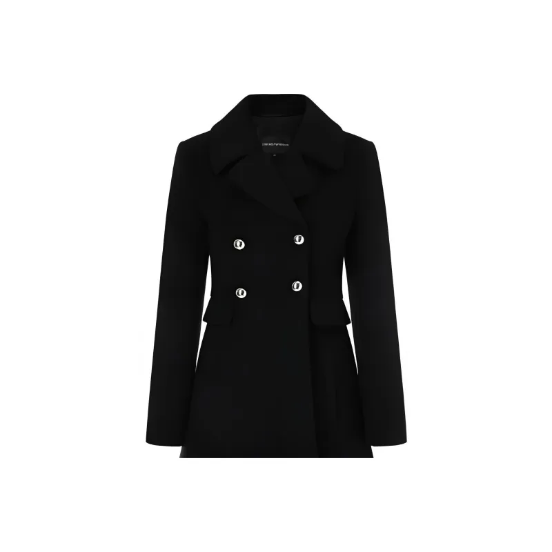 EMPORIO ARMANI Coats Women's Black-5