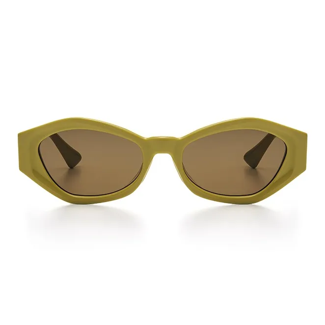 THE OWNER Plate Frame Irregular Shape Sunglasses Unisex-16