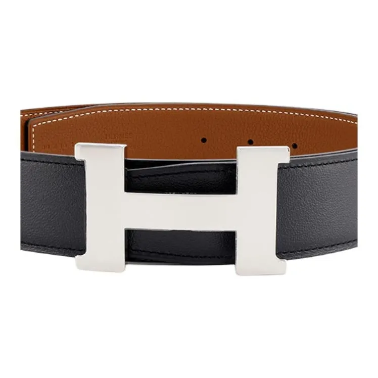 HERMES Cow Leather Belts Unisex Width  3.8cm-1