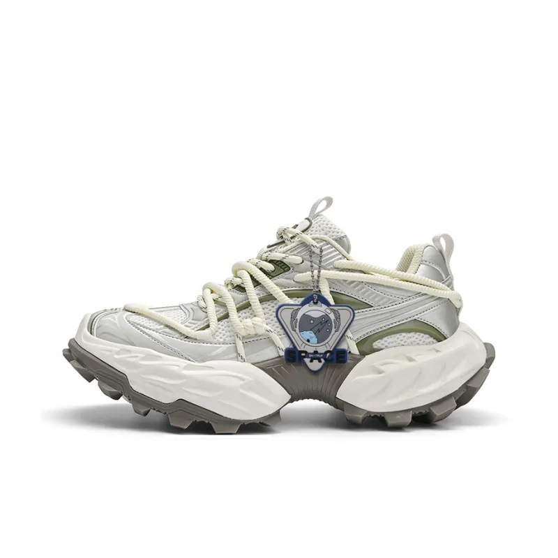 SK.TRIP Cushioning, Abrasion Resistant, Breathable, Coverage, Support Low Top Chunky Sneakers Unisex Box-7