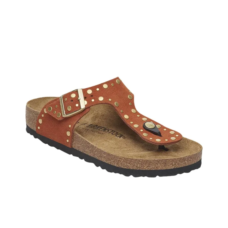 Birkenstock Gizeh EVA Abrasion Resistant Flip Flops Women's Dark Brown Narrow-1