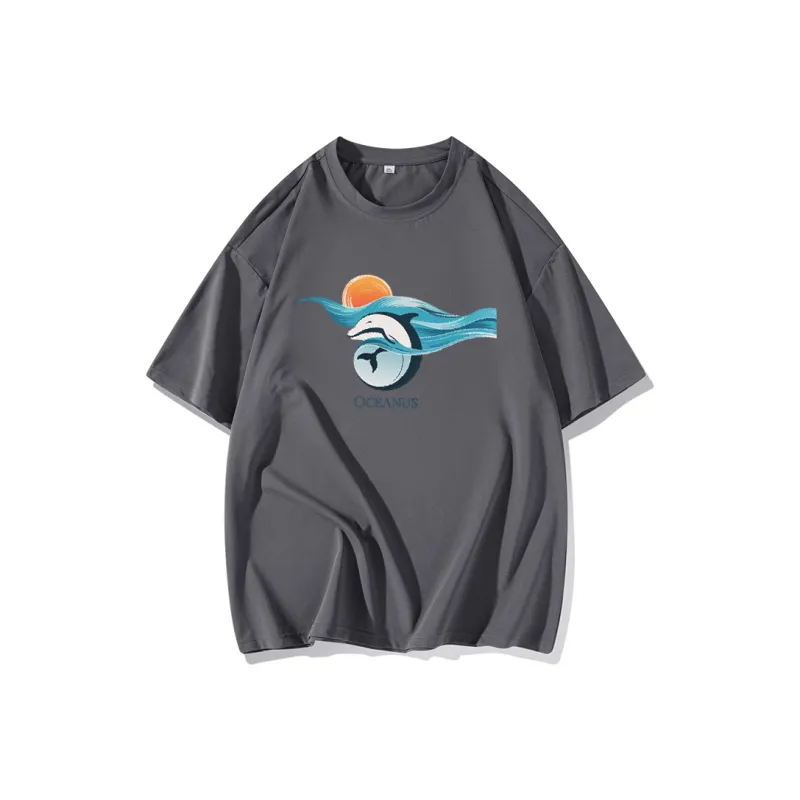 FAIRWHALE Drop Shoulder Sleeve T Shirt Women's-12