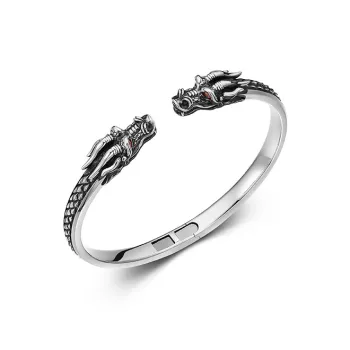 MYSH 925 Sterling Silver Bangles Men's