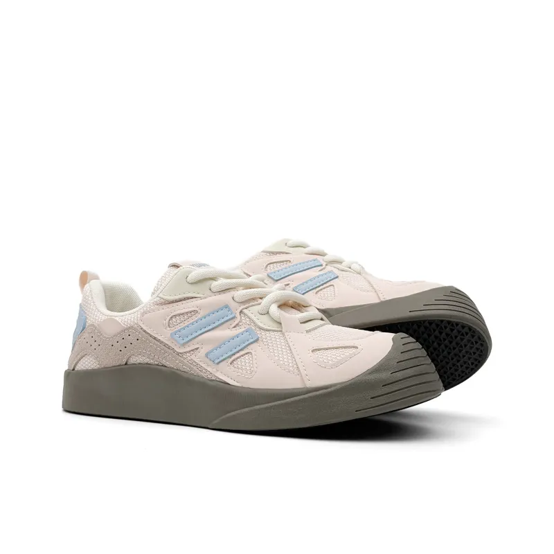 Mengsai Cushioning, Wear Resistant Low Top Skateboard Shoes Women's Pink-3