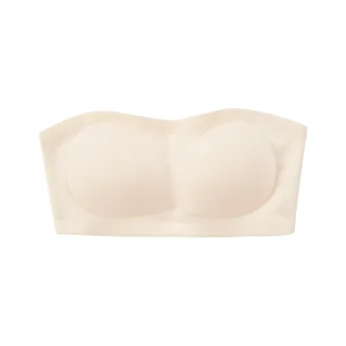 SUSANSAN Strapless Tops Women's Milk White