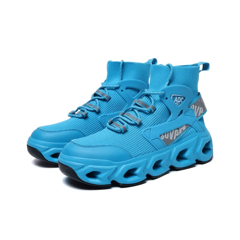 Kuding Shock Absorbing, Non Slip, Wear Resistant, Breathable And Lightweight High Top Casual Shoes Men's-8