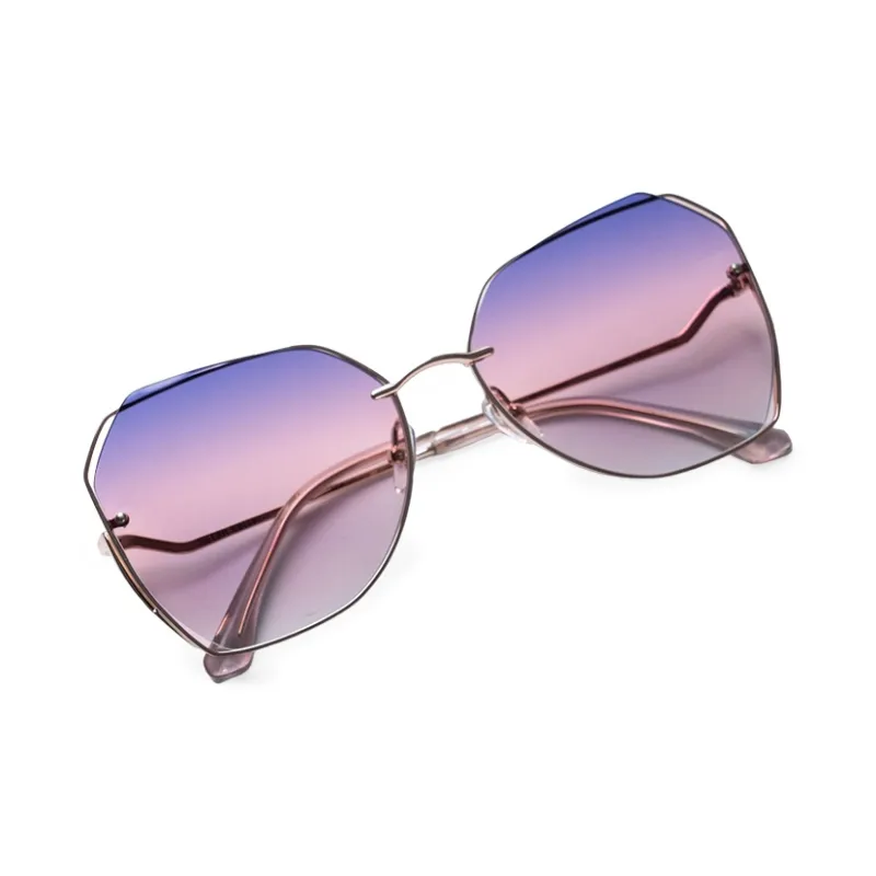 HELEN KELLER Irregular Shape Sunglasses Unisex-4