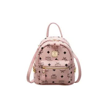 Yalu PU Backpack Regular Women's Pink/Pearl Pink/Brown/Ecru