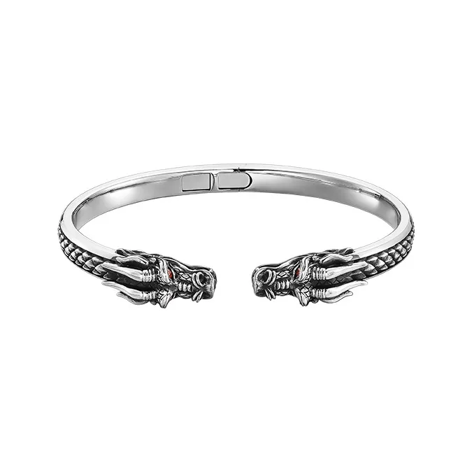 MYSH 925 Sterling Silver Bangles Men's-1