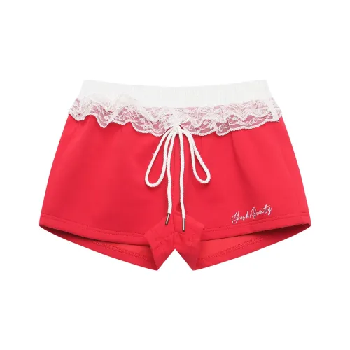 Vine Color Casual Shorts Women's
