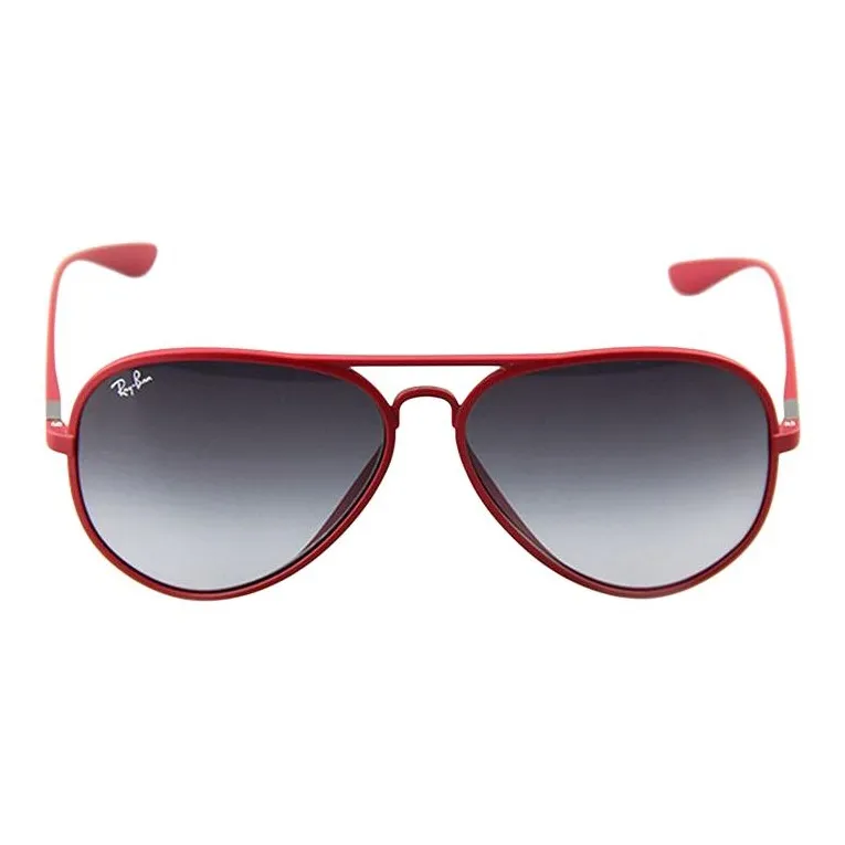 RayBan Plate Frame Aviator Sunglasses Unisex Red-1