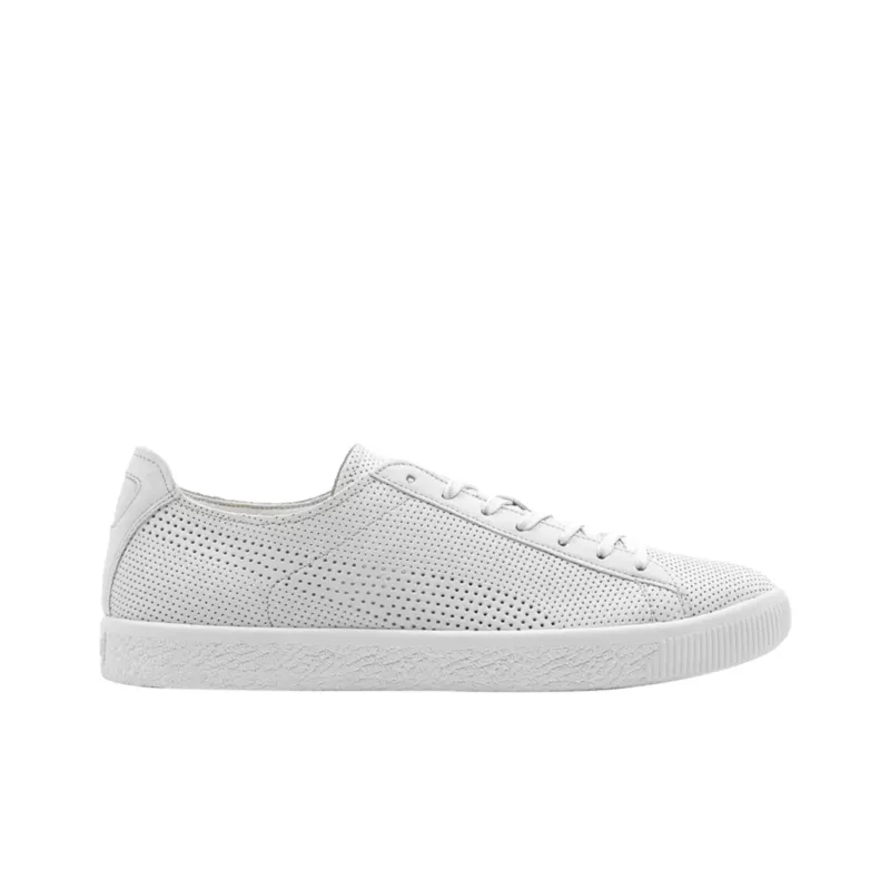 STAMPD x PUMA Clyde Anti Slip Wear Resistant Low Top Skateboard Shoes Men's White-1