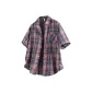 Red and Blue Checkerboard (2.0 Checkerboard Ice Silk Short-Sleeved Shirt)