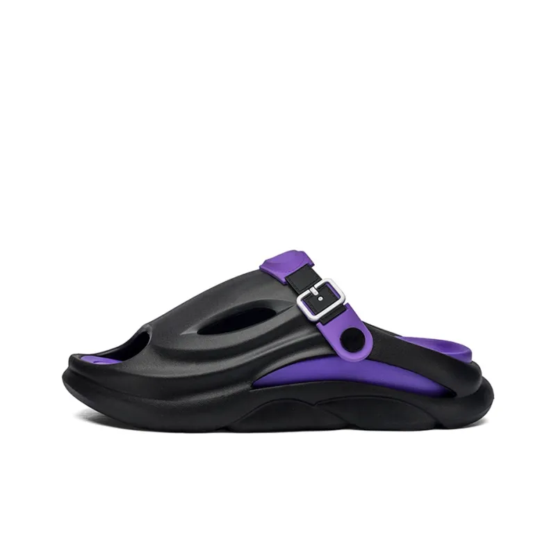 OUGLEMEN Beach Sandals Unisex Black Gray/Black Purple/Beige Brown/White Moon/Olive Green-5