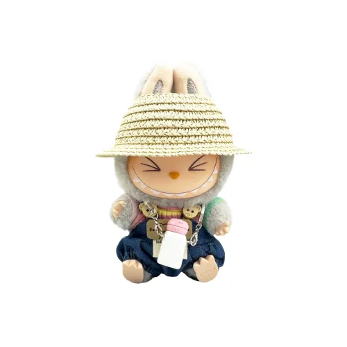 [Modified Doll] POP MART THEMONSTERS Pulu Ball, Sweet And Silky Hang Tag Box Labubu Vinyl Sitting Party, 15cm In Height