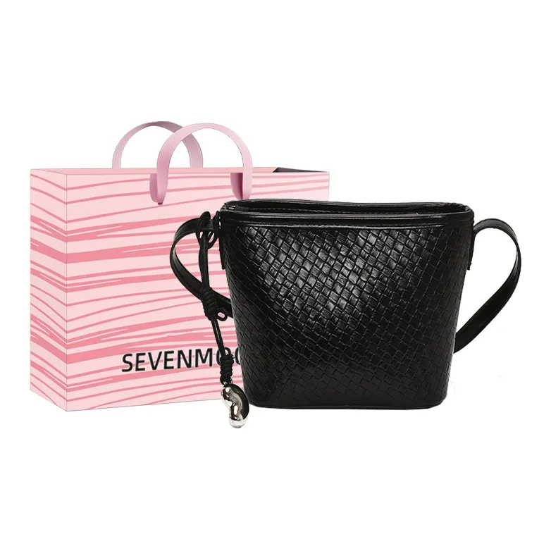 SEVENMOONS PU Crossbody Bag, Shoulder Bag Women's White/Black/Yellow/Blue/Pink-3