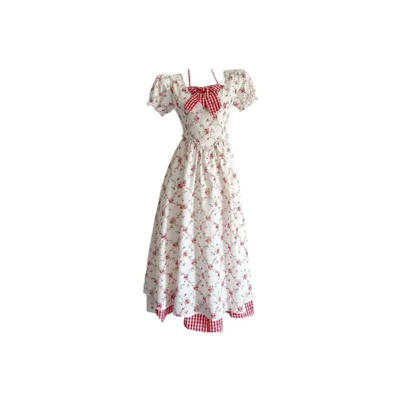 Mu Xiao Xin Short Sleeved Dress Women's-3