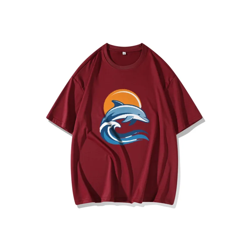 FAIRWHALE Drop Shoulder Sleeve T Shirt Women's-6