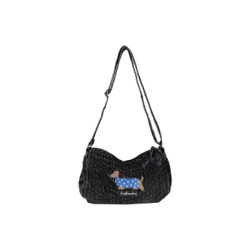 DCLOUD Denim Crossbody Bag Women's Black/Blue