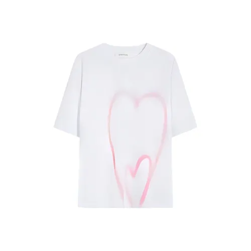 SportMax Heart Printed Crewneck T Shirt