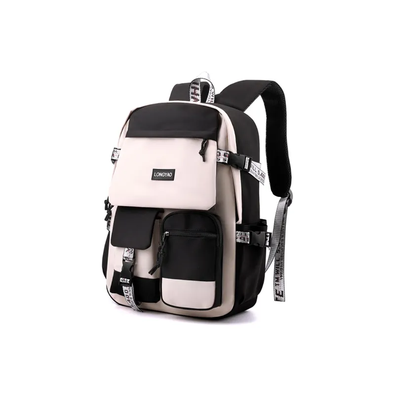 H YXIANG Nylon Backpack Regular Unisex Multicolor-1