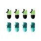 8 Pack (Black 4+Lake Blue 4)