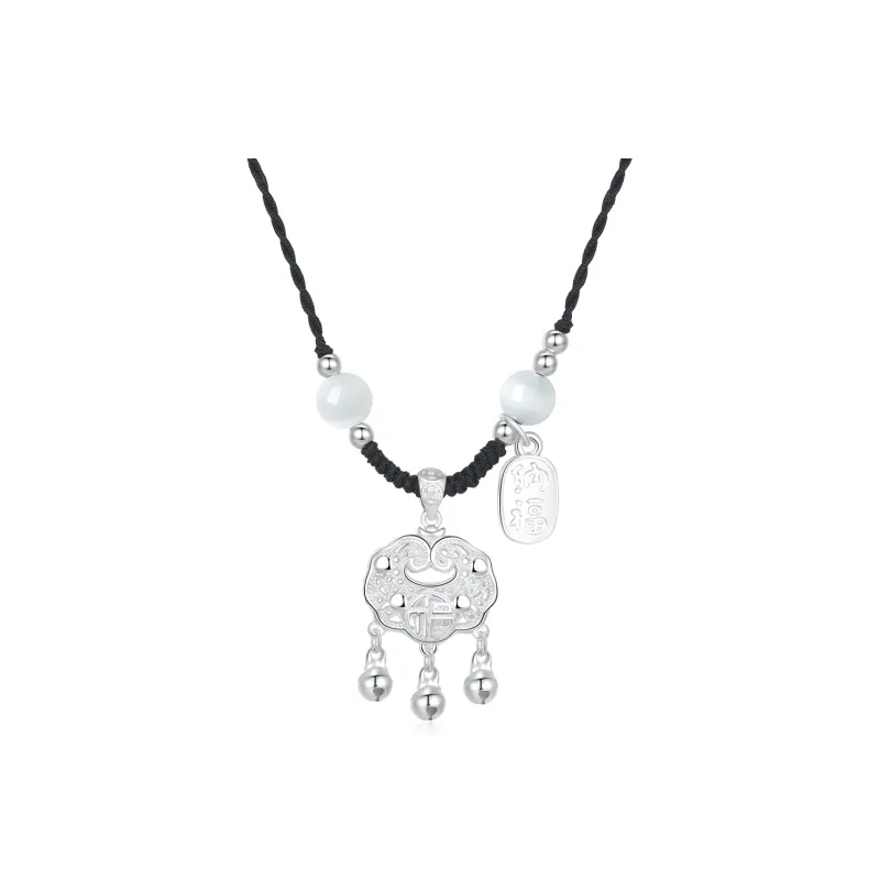 GUDS GAVE Glass Cat Eye Jade Necklaces Unisex-0