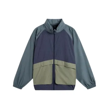 LiNing CF Tracing Outdoor Collection Trench Coat Men's Snail Dark Cyan