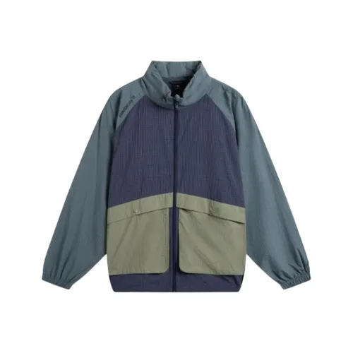 LiNing CF Tracing Outdoor Collection Trench Coat Men's Snail Dark Cyan