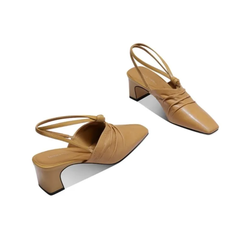 JESSICA SOPHIA Chunky Heel High Heels 4.5cm Women's-3
