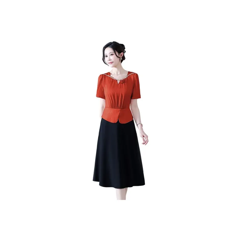 YIRANCHUN Short Sleeved Dress Women's-0