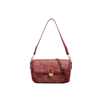 PAYOT Synthetic Leather Crossbody Bag, Shoulder Bag Women's Burgundy
