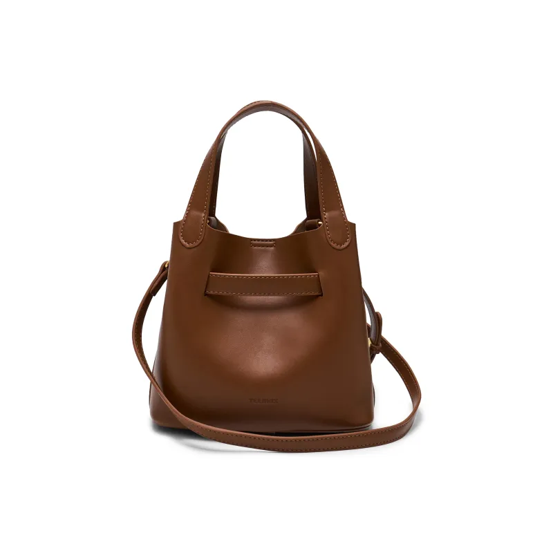 Teenmix Artificial Leather Handbag Regular Unisex Dark Brown-3