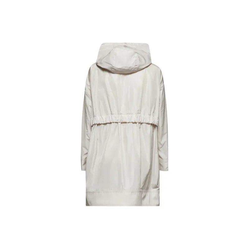 HERNO Hooded Drawstrign Zip Up Raincoat-1