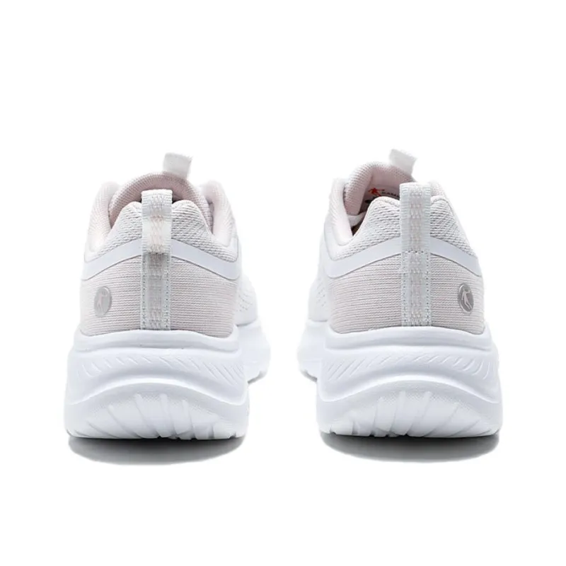 QIAODAN Anti Slip Wear Resistant Low Top Casual Running Shoes Women's Jordan White Peach Pink-4