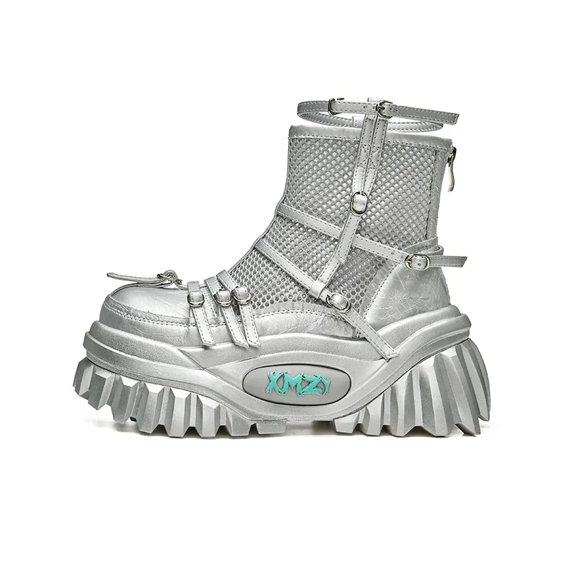 XMZY Rhythm Series Spacetime Intertwined Ankle Boots Women's-0