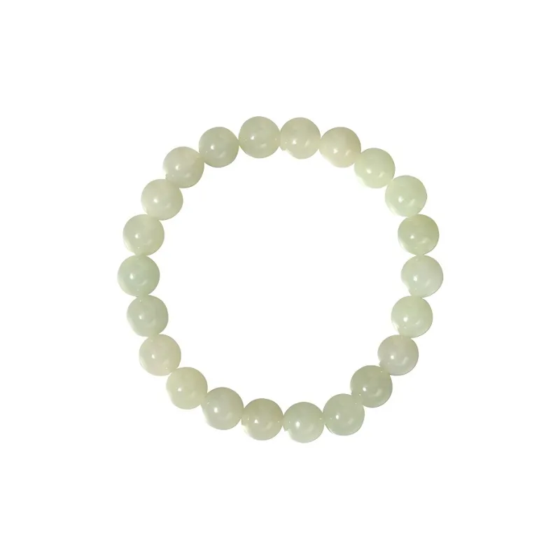 Royal Heaven's Choice Hetian Jade Bracelets Women's Pale Greenish-White Jade-5