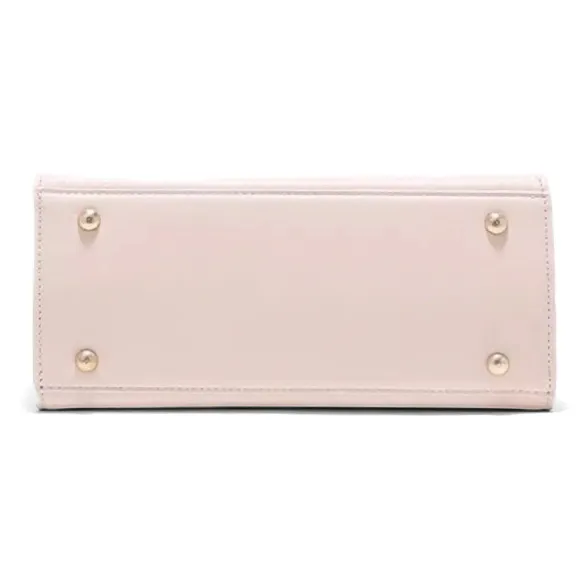CLEVER& KETCH PU Handbag Women's Ecru/Black-4