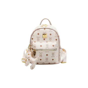 FCTOSSR PU Backpack Women's White/Pink/Coffee/Brown