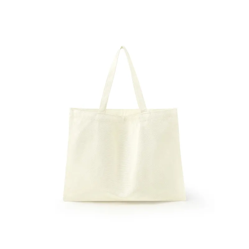 MashaLanti Polyester Cotton Blend Tote Bag, Shopping Bag, Handbag, Shoulder Bag Women's Ecru-2