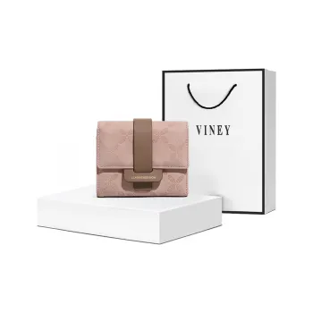 VINEY Synthetic Leather Wallet Clutch Regular Women's Multicolor