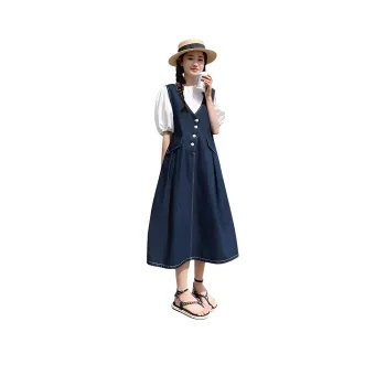 TEME Slip Dresses Women's Denim Blue