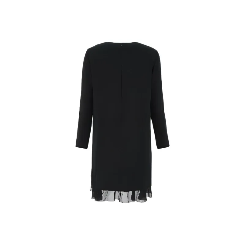Chloé Ruffled Logo Embroidered Dress-1