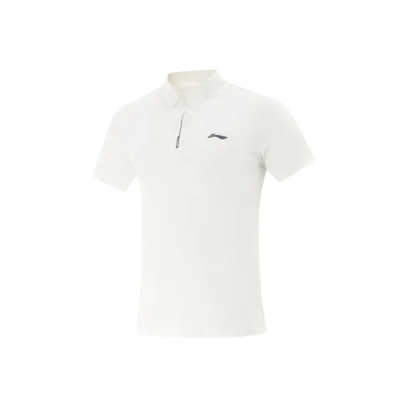 LiNing Fitness Series Polo Shirt Men's Standard White-0