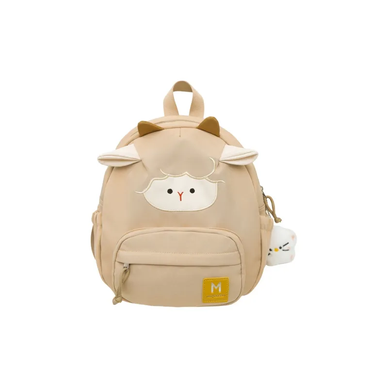 Yalu Nylon Backpack Women's Black/White/Khaki-3