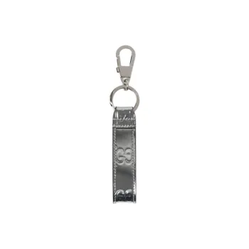 GUCCI Metal, Fabric Keychains Men's Silver