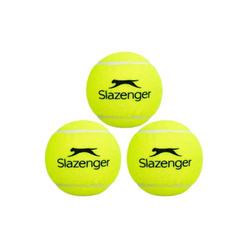 Slazenger Club Tennis Balls Match Ball Instructional Practice Yellow Green-2