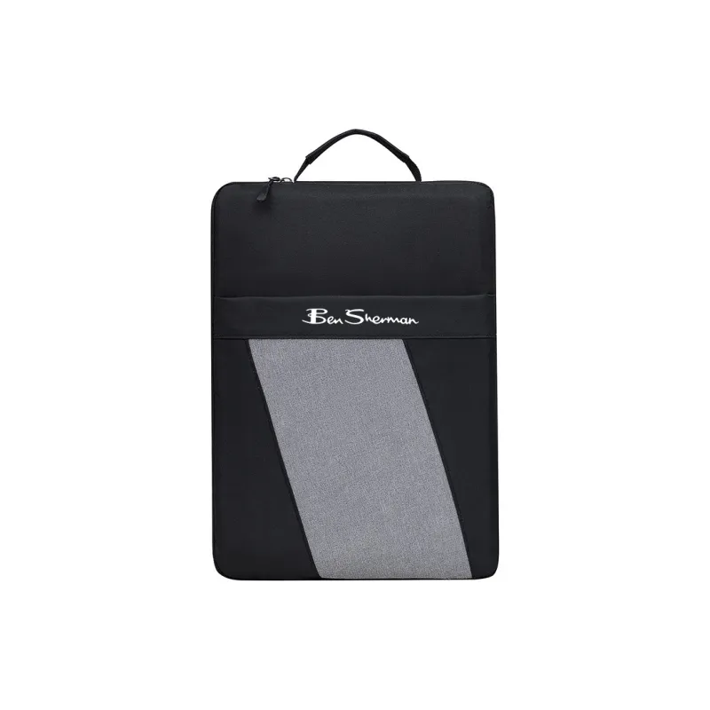 BEN SHERMAN Oxford Handbag Unisex Black/Gray/Blue-9