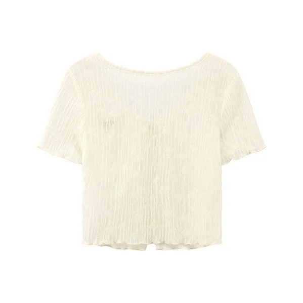 CHUU Chiffon Shirts Women's White-1