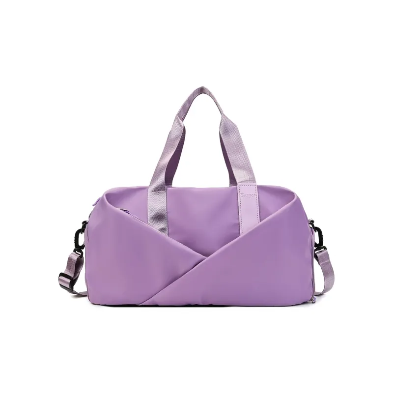 Yalu Nylon Shoulder Bag, Travel Bag Unisex Black/Green/Pink/Purple-18